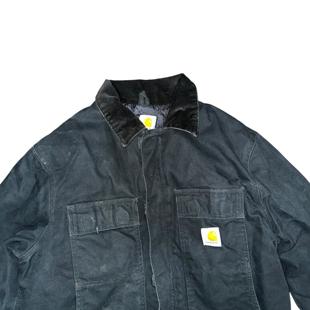 Carhartt LOOSE FIT FIRM DUCK INSULATED TRADITIONAL COAT Size 48 Blk - Picture 3 of 4
